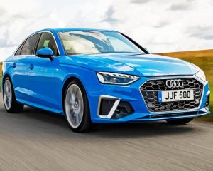 Blue Audi A4 Diamond Paintings
