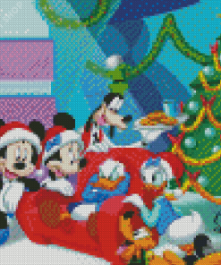 Cool Mickey Mouse Christmas Art Diamond Paintings
