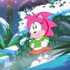 Cute Sonic Amy Rose Diamond Paintings