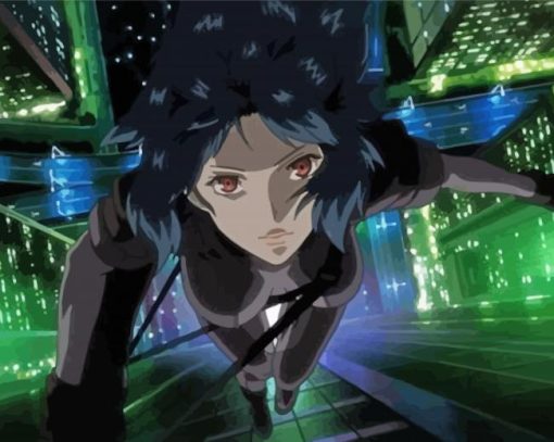 Ghost In The Shell Anime Character Diamond Paintings