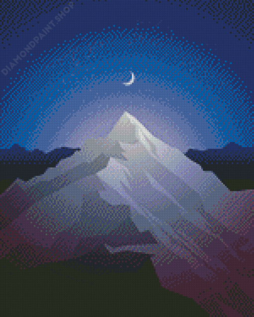 Mountains Night Diamond Paintings
