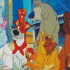 Oliver And Company Characters Diamond Paintings