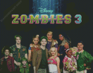 Zombies 3 Disney Poster Diamond Paintings