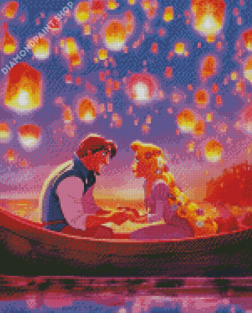 Disney Movie Tangled Lanterns Diamond Paintings