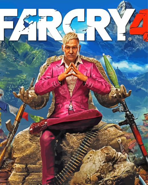 Quadro com moldura far cry 4 22