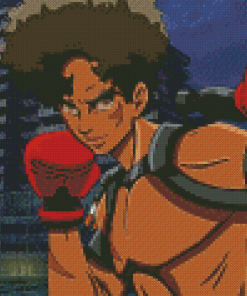 Gearless Joe Megalobox Anime Diamond Paintings