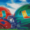 Miami Hurricanes Football Helmets Diamond Paintings