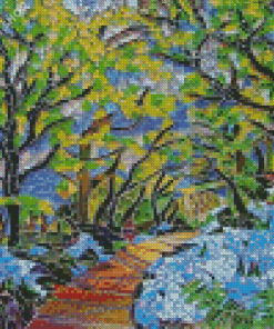 Mosaic Trees Diamond Paintings