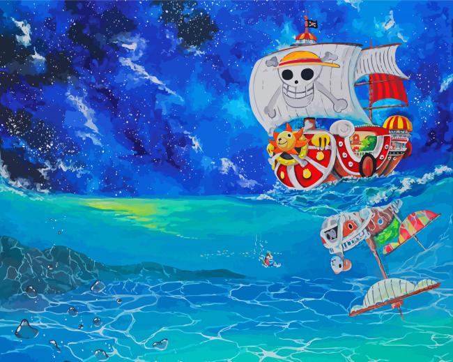 Going Merry One Piece Anime - Diamond Paintings 