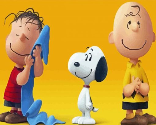 Peanuts Charlie Illustartion Diamond Paintings