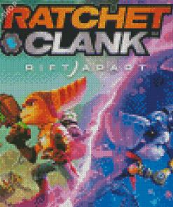 Ratchet And Clank Poster Cartoon Diamond Paintings