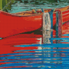 Red Canoe Diamond Paintings