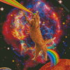 Space Cat Art Diamond Paintings