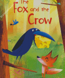 The Fox And The Crow Poster Diamond Paintings