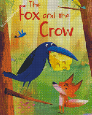 The Fox And The Crow Poster Diamond Paintings