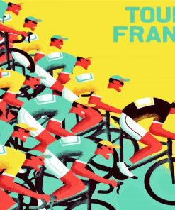 Tour De France Poster Diamond Paintings