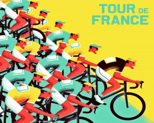 Tour De France Poster Diamond Paintings