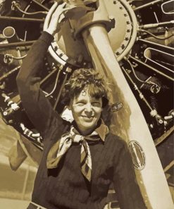 Vintage Amelia Earhart Aviator Diamond Paintings