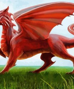 Welsh Dragon Fantasy Diamond Paintings