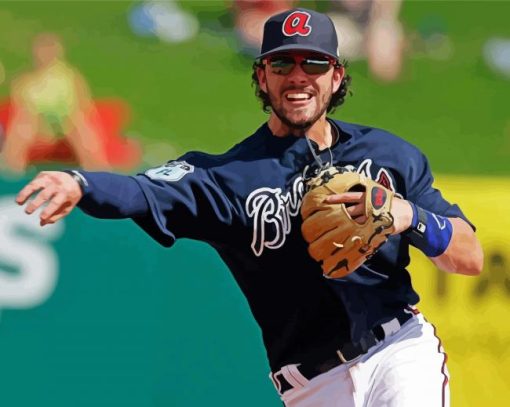 Baseball Player Dansby Swanson Diamond Paintings