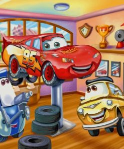 Cars Cartoon Diamond Paintings