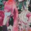 Close Up Flamingo With Rose Diamond Paintings
