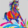 Colorful Tribal Horses Diamond Paintings