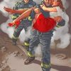 Fireman Hero Diamond Paintings