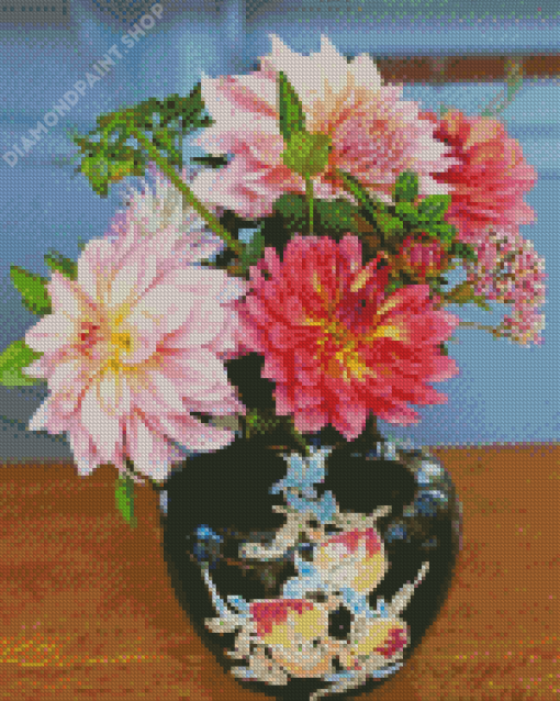 Floral Vase Decoration Diamond Paintings