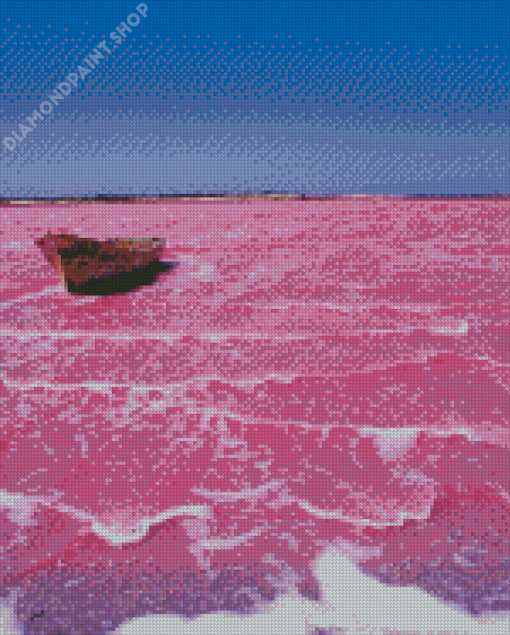 Pink Lake Retba Diamond Paintings
