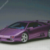 Purple Lamborghini Diablo Diamond Paintings
