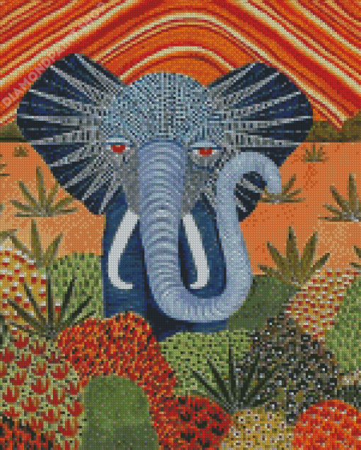Tropical Elephant Diamond Paintings