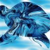 Abstract Blue Turtle Diamond Paintings