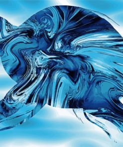 Abstract Blue Turtle Diamond Paintings