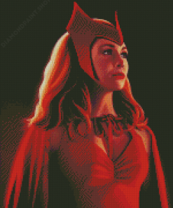 Aesthetic Red Witch Diamond Painting