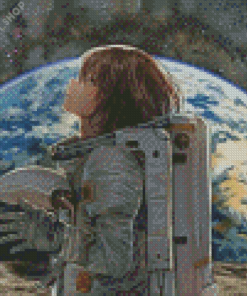 Aesthetic Astronaut Girl Art Diamond Paintings