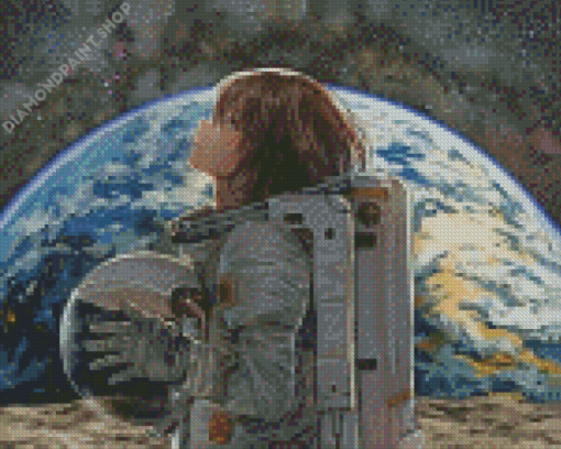 Aesthetic Astronaut Girl Art Diamond Paintings