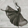 Ballerina In Black Dress Diamond Painting