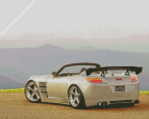 Beige Saturn Sky Car Diamond Paitntings