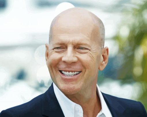 Bruce Willis Smiling Diamond Paintings