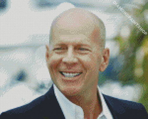 Bruce Willis Smiling Diamond Paintings