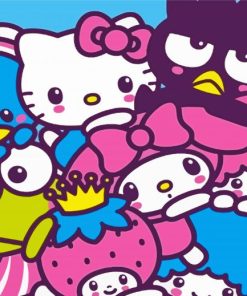 Cartoon Hello Kitty Characters Diamond Painting