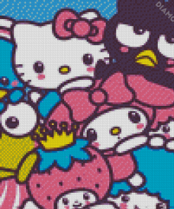 Cartoon Hello Kitty Characters Diamond Painting