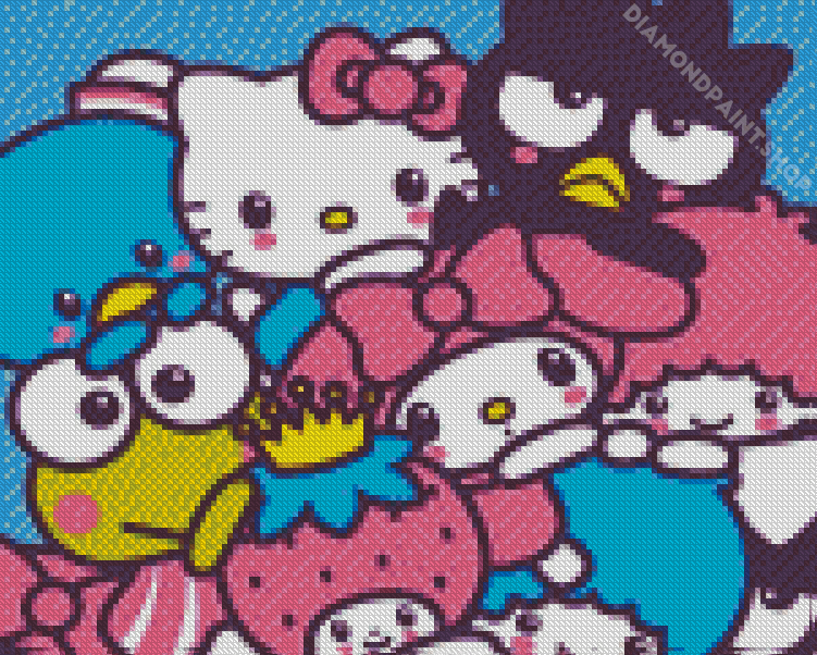 Cartoon Hello Kitty Characters – Diamond Painting