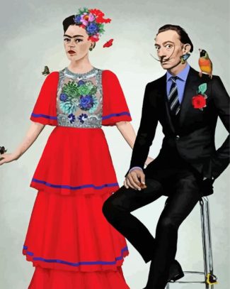 Frida And Dali Diamond Paintings