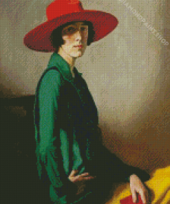 Girl In Red Hat Diamond Paintings
