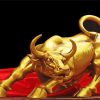 Gold Bull Decoration Diamond Painting