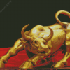 Gold Bull Decoration Diamond Painting