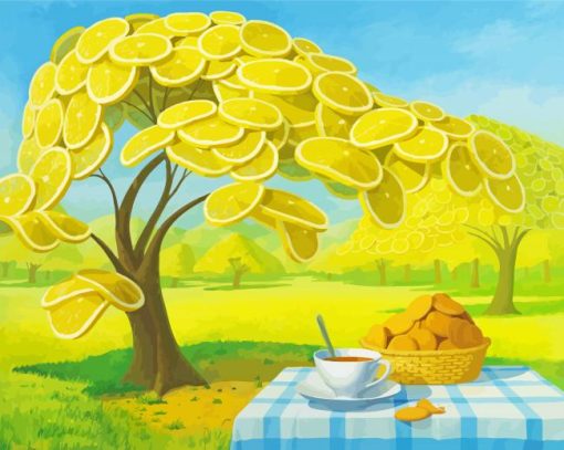 Lemon Tree Garden Diamond Painting