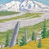 Mount St Helens Poster Art Diamond Paintings